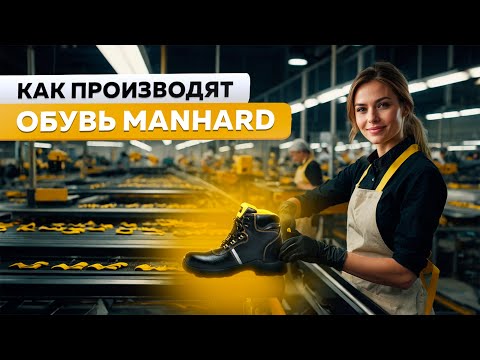 Видео: Производство обуви MANHARD. Всё этапы производства обуви специального назначения