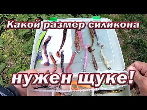 Видео: Какой РАЗМЕР Силикона НУЖЕН ЩУКЕ!!! Проверяем на щуке! Рыбалка на спиннинг с берега.