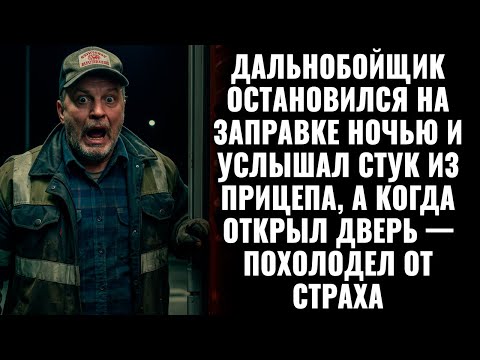 Видео: Дальнобойщик остановился на заправке и услышал стук из прицепа, а когда открыл дверь - ужаснулся