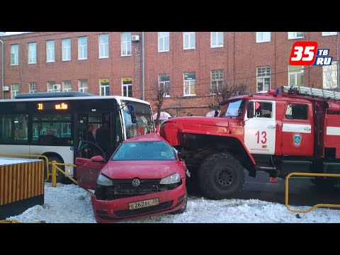 Видео: Суд по делу о смертельном ДТП с пожарной машиной идет в Череповце