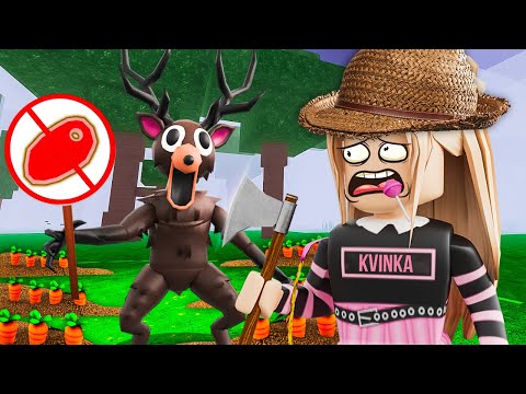 Видео: 99 НОЧЕЙ В ЛЕСУ, НО Я НЕ ЕМ МЯСО ЧЕЛЛЕНДЖ!😱 КВИНКА СТАЛА ВЕГЕТАРИАНКОЙ В РОБЛОКС!
