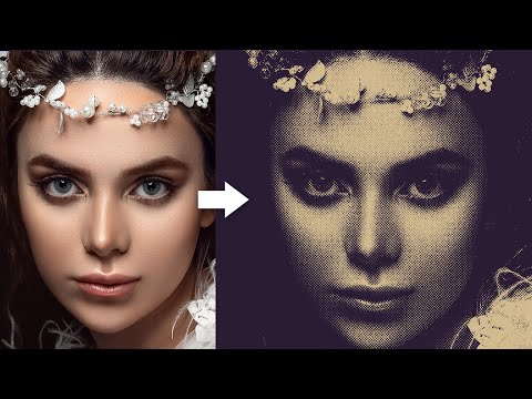 Видео: Газетные полутоновые фотоэффекты в Photoshop