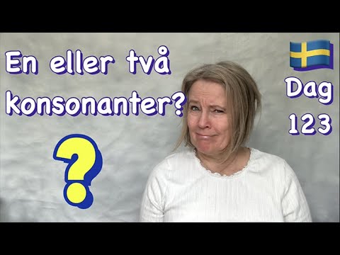 Видео: Одна или две согласные? Краткие и долгие гласные, A.O.U.Å - Учите шведский с Мари