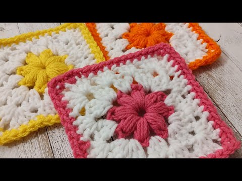 Видео: Бабушкин квадрат | Бабушкин квадрат | Вязание крючком | Рукоделие