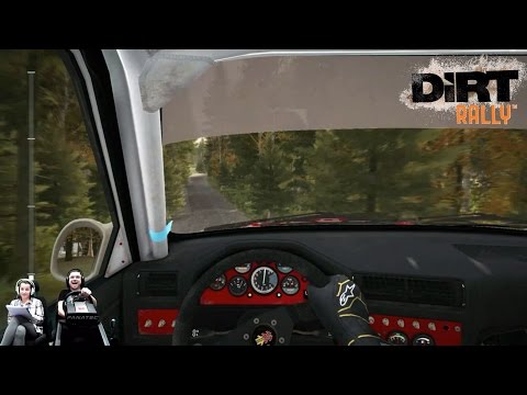 Видео: Dirt Rally с настоящей штурманшой на летающей BMW M3 E30  в Финляндии!