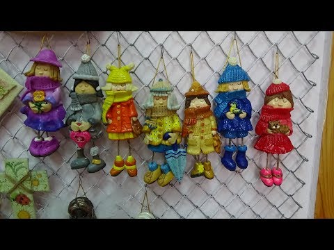 Видео: Девочки из соленого теста. Мастер класс 1-часть.