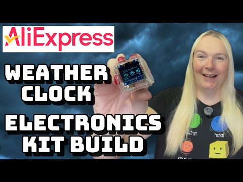 Видео: Набор для сборки мини-часов с погодой от AliExpress — простой в сборке набор SMD-электроники!