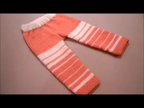 Видео: Детские штанишки.Размер 1-1.5 года.Часть №2