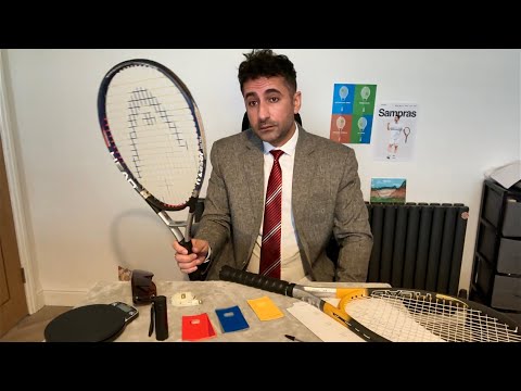 Видео: ASMR: тщательный осмотр теннисной ракетки