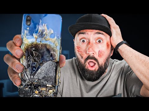 Видео: МОЙ ТЕЛЕФОН ВЗОРВАЛСЯ! Не повторяйте мою ошибку...