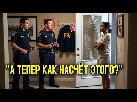 Видео: ПОЛИЦЕЙСКИЕ выбили дверь ЧЁРНОЙ ЖЕНЩИНЫ в 2 НОЧИ — но затем заметили на стене её КУРТКУ FBI и