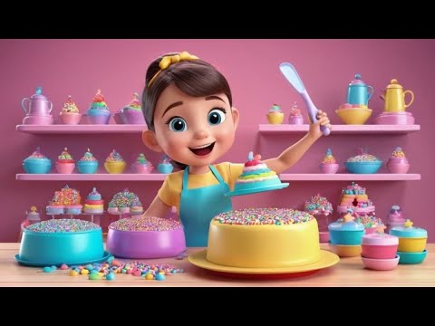 Видео: Давайте испечём радужный пирог | Немецкая детская песня | Детский стишок | Детские песни