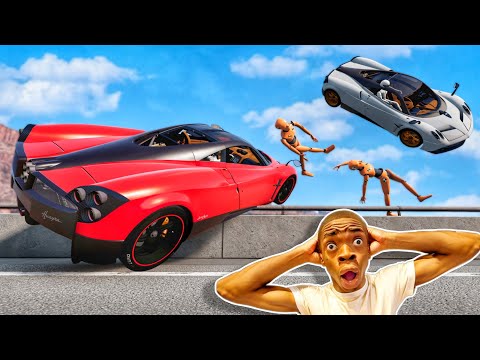 Видео: Смешные моменты Pagani Huayra 🤣 - [BeamNG.Drive]