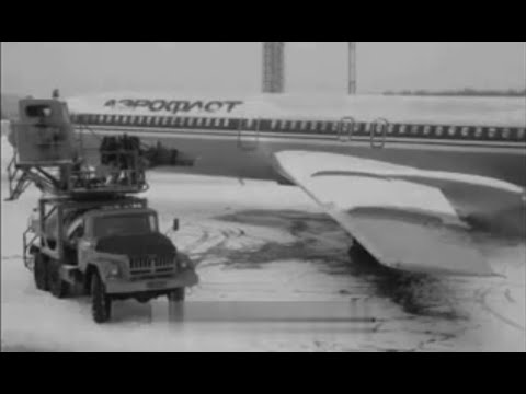 Видео: Обработка поверхностей самолетов  1987
