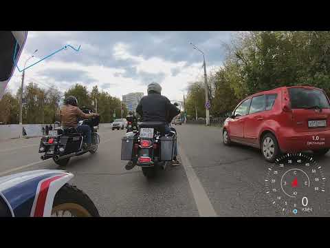 Видео: Закрытие мотосезона в Подольске 04.10.25 на Honda Africa Twin CRF1000 DCT