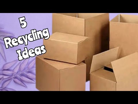 Видео: 5 простих Ідей декору коробок💥Amazing recycling craft ideas