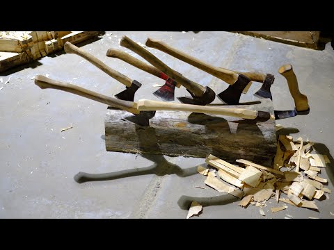 Видео: Изготовление топорища и насадка топора / Александр Любимцев, мастер-класс