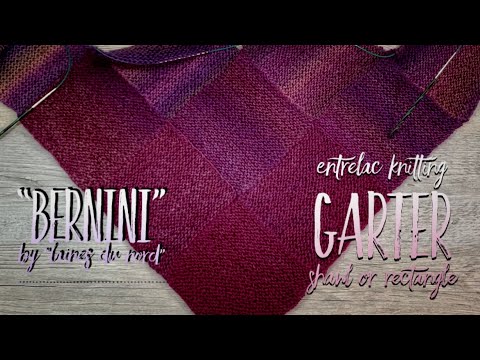 Видео: ЭНТЕРЛАК СПИЦАМИ ПЛАТОЧНЫМ УЗОРОМ ЧАСТЬ 2: ОТ УГЛА / ENTRELAC KNITTING GARTER PART 2