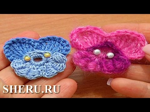 Видео: How To Crochet Pansy Flower  Урок 64 часть 2 из 2 Вязаная фиалка