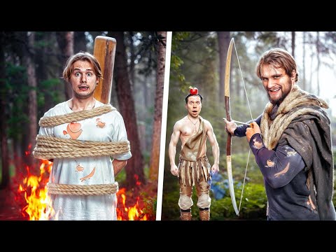 Видео: Выполни Испытания, Чтобы ВЫЖИТЬ В Лесу! (Хазяева, Сквозьбаб, Дерзко, Коффи, Кокошка, Дилблин и др.)