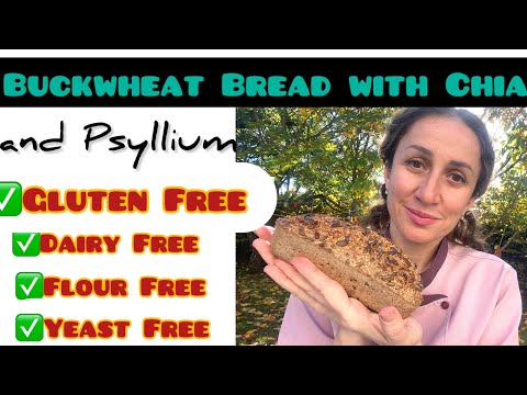 Видео: Безглютеновый гречневый хлеб с семенами чиа и шелухой подорожника