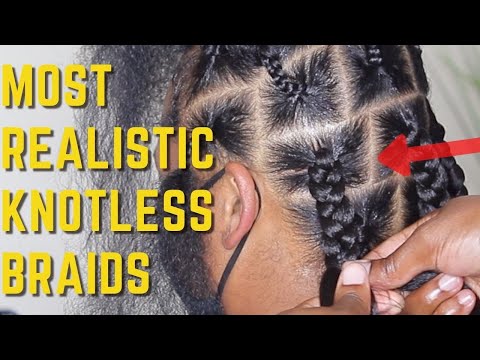 Видео: Большие косы без узлов для начинающих | ItsAbeeyola