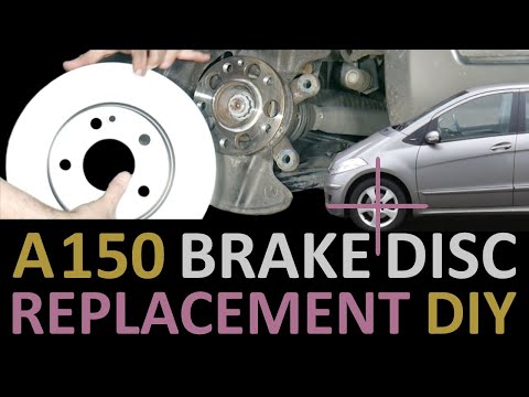 Видео: Мерседес A-класс A150 (W169) Замена ТОРМОЗНЫХ ДИСКОВ И КОЛОДОК