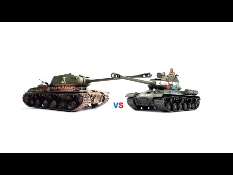 Видео: Сравнение моделей тяжелого танка Ис-2 в масштабе 1:35 от компаний Tamiya и Dragon