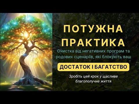 Видео: Очистка від негативних програм та родових сценаріїв, які блокують ваші фінанси. ПРАКТИКА.