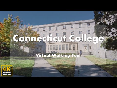 Видео: Колледж Коннектикута (Connecticut College) - Виртуальная пешеходная экскурсия [4k 60fps]