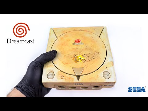 Видео: Восстановление пожелтевшей Sega Dreamcast — восстановление и ремонт ретро-консоли — ASMR