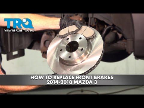 Видео: Как заменить передние тормоза на Mazda 3 2014-2018 годов