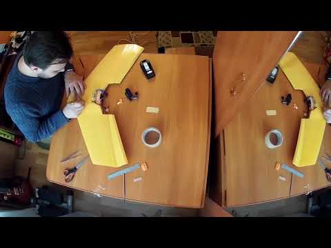 Видео: х36 Изготовление радиоуправляемого летающего крыла Pyth-700 V2 из Пеноплэкса