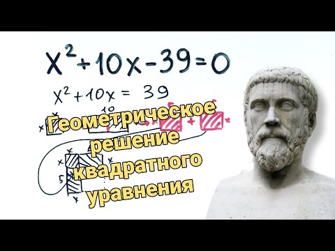 Видео: Геометрический способ решения квадратных уравнений. Без дискриминанта!