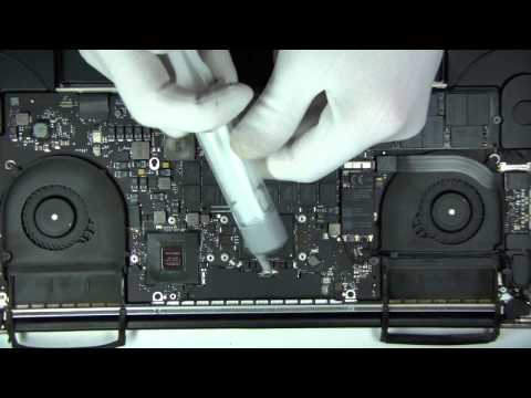 Видео: Чистка MacBook Pro Retina 15 от пыли и замена термопасты