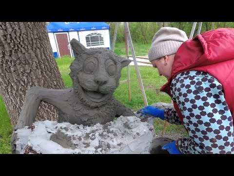 Видео: Лавочки на даче из арт бетона работа  Коли Меленчук