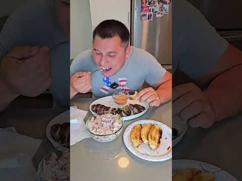 Видео: Обед стейк мукбанг топ. 
