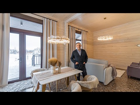 Видео: Новый дом в прибалтийском стиле по технологии HONKA в поселке Голицыно-4