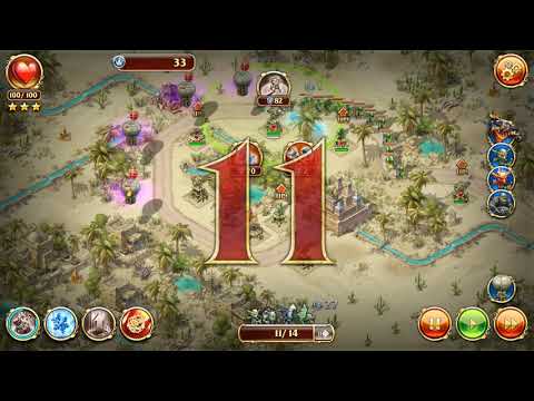 Видео: Игра "Солдатики 3 - Средневековье" (toy defense 3). Гиблые пустоши - Стоянка кочевников