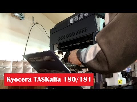 Видео: Kyocera  TASKalfa 180 / 181 замятие бумаги, треск JAM41