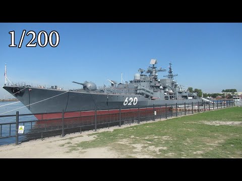 Видео: Эсминец проекта 956Э 1/200 от Trumpeter