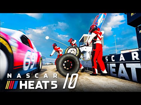 Видео: ПЕРВЫЙ БОЕВОЙ ПИТ СТОП - NASCAR Heat 5 #10