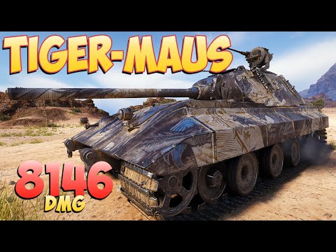 Видео: Tiger-Maus - 4 Фрагов 8.1K Урона • Хорошие руки! • Мир Танков