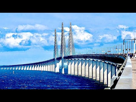Видео: ИСЧЕЗАЮЩИЙ МОСТ ИЗ ДАНИИ В ШВЕЦИЮ          #мост #онлайнэкскурсия #эресундскиймост #дания #швеция