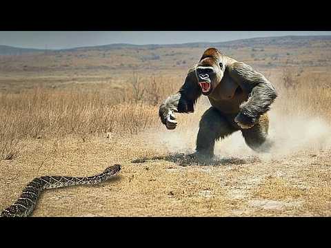Видео: Вот Что Бывает Когда Огромная Змея Встречает Достойного Противника! Вы Должны Это Увидеть....