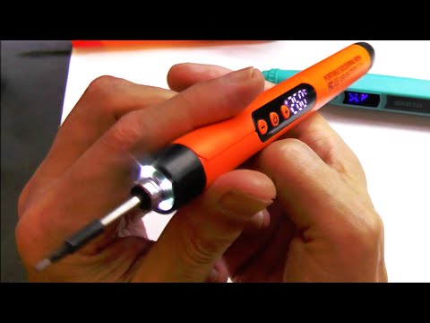 Видео: Аккумуляторный USB паяльник с дисплеем, подсветкой и тремя жалами. Новинка 2024!!!