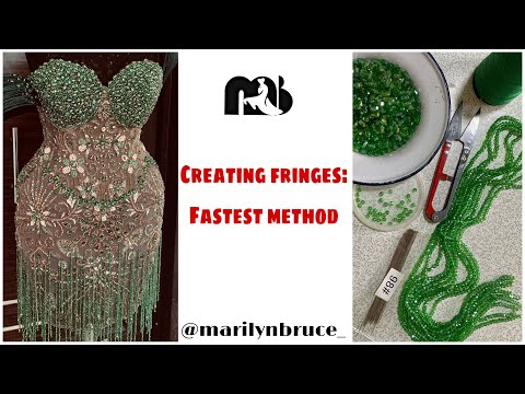 Видео: СОЗДАНИЕ БАХРОМЫ ИЗ БИСЕРА: САМЫЙ БЫСТРЫЙ СПОСОБ