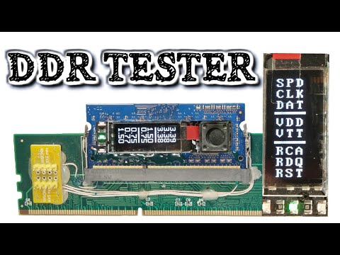 Видео: DDR2 DDR3 DDR4 socket Tester контроль напряжений