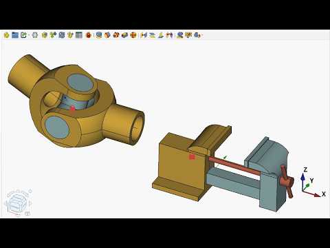 Видео: 83. FreeCAD 1.0 Для начинающих с нуля! Верстак для сборки Assembly.  Часть 6. Кардан и тиски