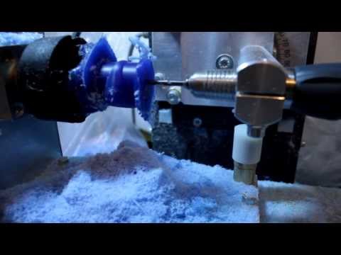 Видео: Использование поворотной оси на ЧПУ "Стриж" (using 4-axis with CNC)